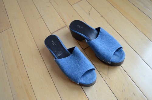 rag & bone Women's Mara Clog Platform Slide Sandals Size 37