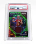 2024 Panini Prizm Jayden Daniels RC Gear NeonGreen Pulsar Prizm Jersey PSA 10