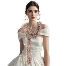 Artificial Fluffy Feather Boa 2 Yards Fake Ostrich for Party Costume Decor