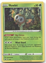 Rowlet 002/015 Holo Promo McDonald's Promos 2022