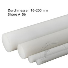 Wei&szlig;er Vollstab Silikon-Rundstab Stange &Oslash; 16MM-200MM, L=100MM-500MM Shore A 56
