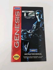 T2 TERMINATOR 2 JUDGEMENT DAY SEGA GENESIS INSTRUCTION MANUAL ONLY
