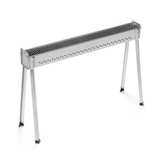 Barbecue per arrosticini in acciaio inox con griglia 30x119xH81 cm PROFESSIONALE