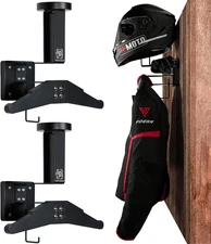 Motorcycle Helmet Holder Wall Mount, Tactical Gear Holder with Helmet Stand and 