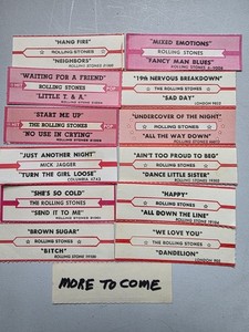 ROLLING STONES  original jukebox strips