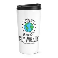 World's Best SchlüSsel Arbeiter Reisetasse Tasse Worlds Favorit Superheld Lustig