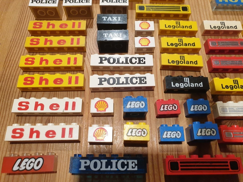 LEGO 54 piedras impresas diferentes, también raras, 70 años - Imagen 2 de 4