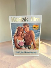 Vintage 1980s Kodak Film Plastic Countertop Store Display Sign Beach Scene 15”