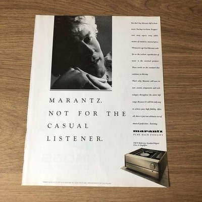 GRAM82 MAGAZINANZEIGE 11X8 MARANTZ PM 95 CLASS A VERSTÄRKER