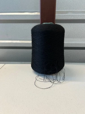 NEW HOPE YARNS NICE Spool Cone PURE Peru LACE Baby Alpaca Yarn 1lb 2oz 520gr 1011 Jet Black B