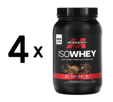 4 x MuscleTech Iso Whey, Chocolate - 907g (63,39 EUR/kg)