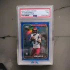 2024 Topps Chrome - Rookies Jayden Daniels #201 Blue Refractor /150 (RC)