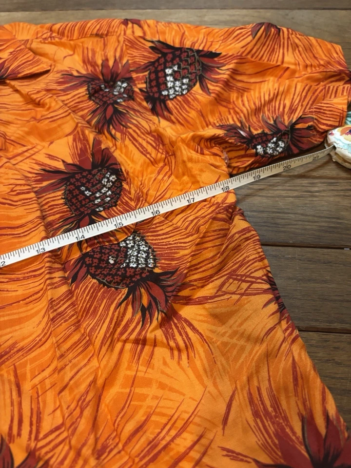 复古 90 年代新奇龙衬衫 – Y2K 复古 Aloha 纽扣,批量 (2) L — 第 4/4 张图片