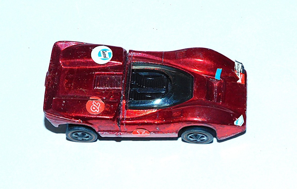 1968 MATTEL HOT WHEELS REDLINE MCLAREN M6A METALLIC RED CLEAN