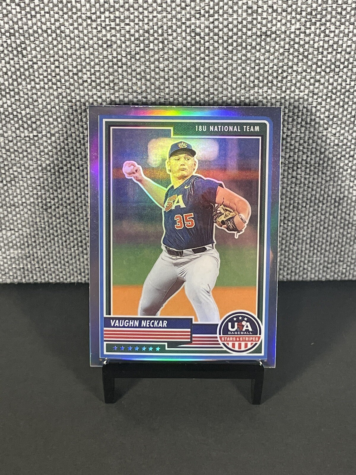 VAUGHN NECKAR 2023 Panini Stars & Stripes Silver Holo #12 Team USA
