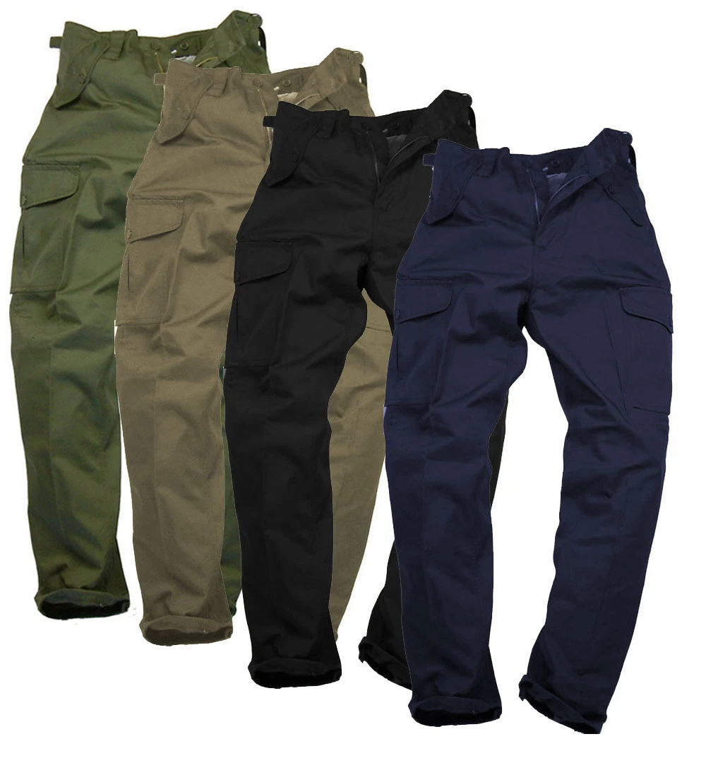 Mens Plain Combat Working Multi Pocket Strong Cargo Trousers Poly Cotton Work
Opens in a new window