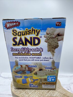 WHAM-O SQUISHY SAND INCREDIBLY SOFT & MOLDABLE SAND * NIB
