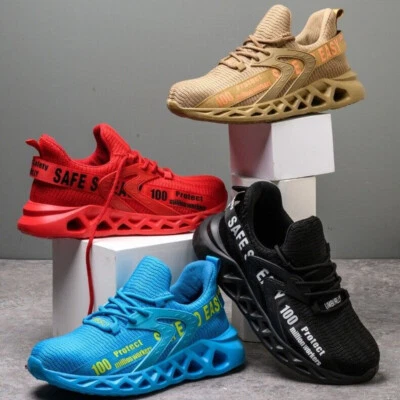 MARKENLOS Sicherheitsschuhe Herren Arbeitsschuhe Stahlkappe Leicht Gehen Schutzschuhe Z311