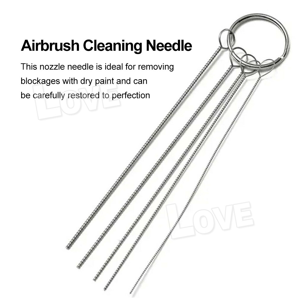 11pcs Airbrush Cleaning Needle & Brush Accessories Kit for Spray Gun Cleaner Set eBay