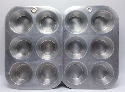 Vintage MCM Chilton Ware Muffin Pan Aluminum #606- x