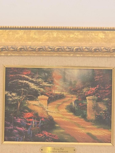 Thomas Kinkade Lighthouse Publishing COA Accent Prints Collection SPRING GATE - Picture 2 of 5
