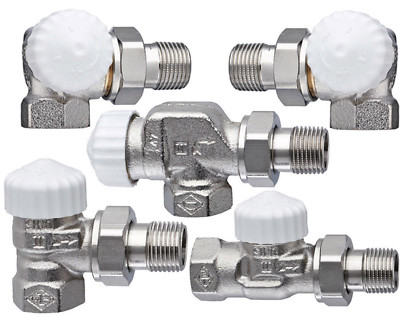 Heimeier Thermostatventil V-Exakt II 3/8 1/2 3/4 Eck Winkeleck Durchgang V-Exact