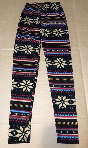 Leggings elásticos para niñas - Estampado nórdico multicolor - Talla 16 - Imagen 4 de 4