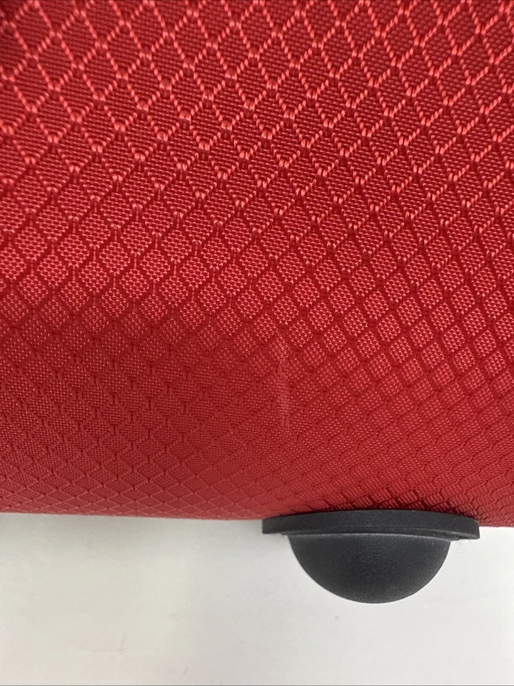 Cartera rígida BOBLBE-E 2004 Suecia roja/negra doble correa pies de bola de goma Foto 3 de 4