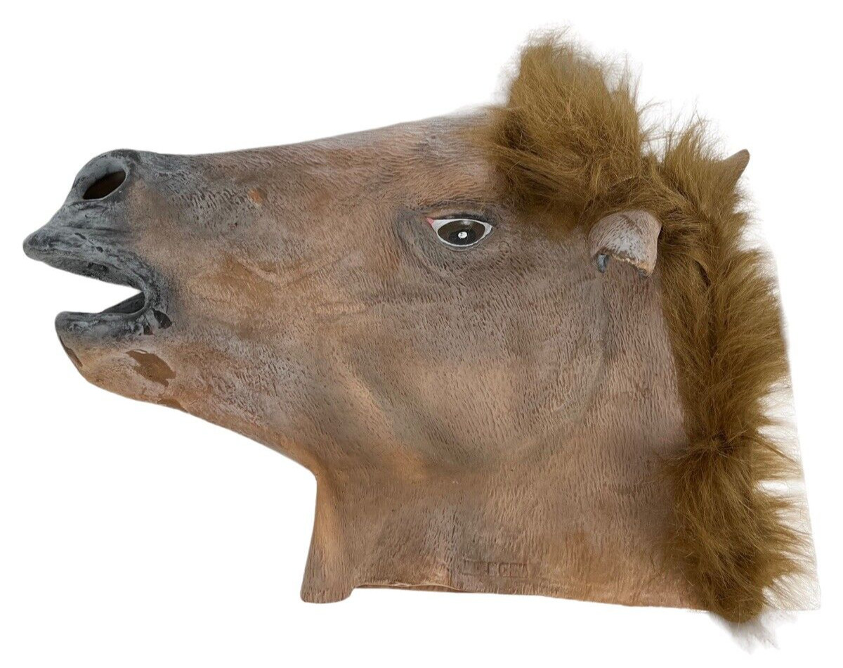 Horse Head Rubber Adult Mask/Costume Prop Halloween Gem