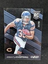 JEREMY LANGFORD - 2015 Panini Clear Vision #134 Blue Parallel - Rookie RC Bears