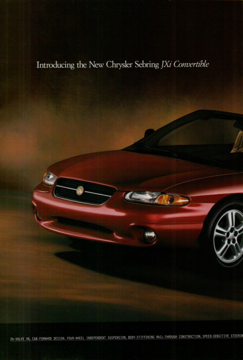 1996 Chrysler Sebring JXi Convertible Red Tan Leather Photo Car