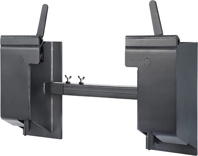 Quick Tach Conversion Adapter Attach W/ Adjustable Cross Brace Skid Steer 4000lb