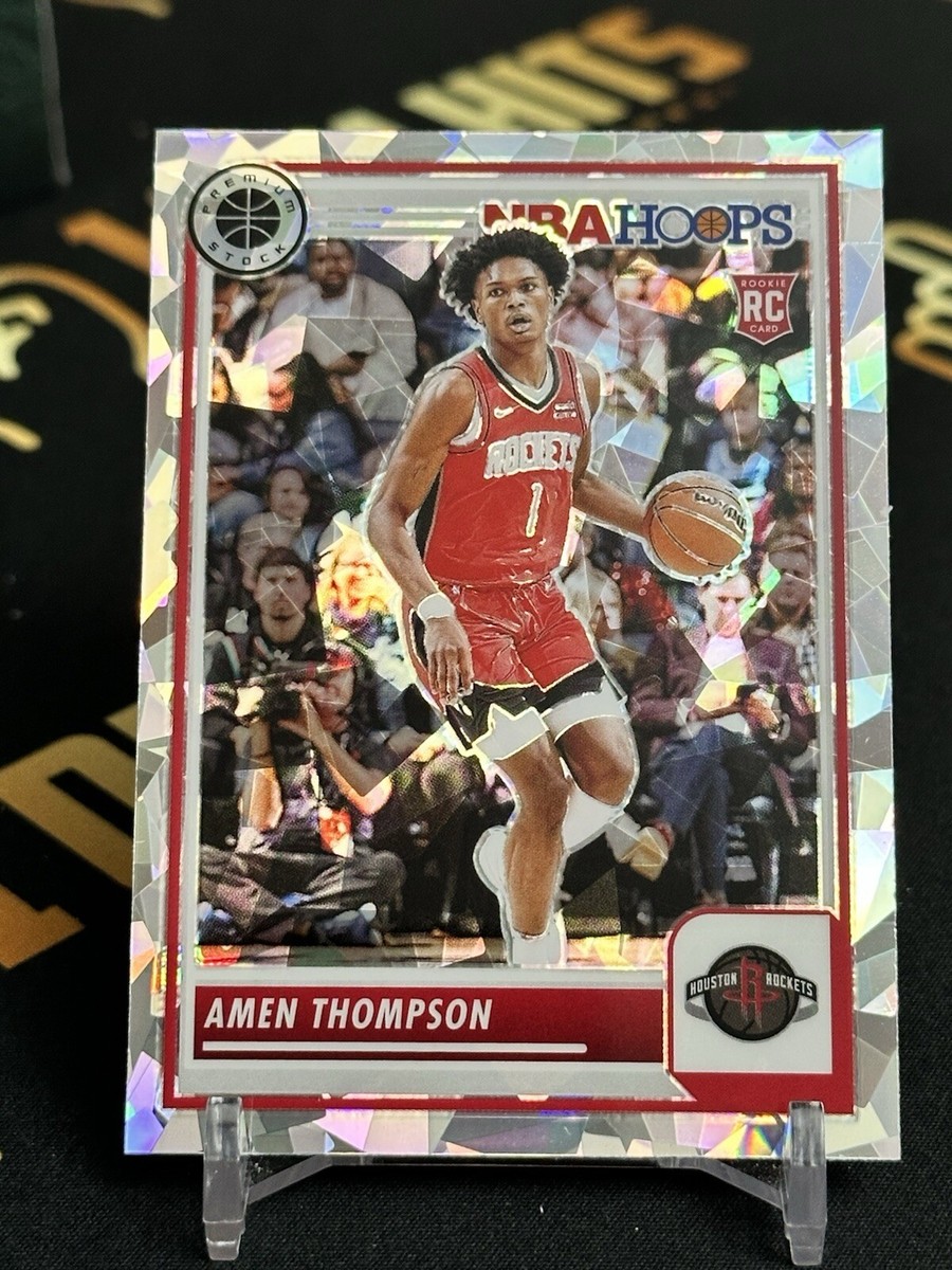 2023-24 PANINI NBA HOOPS PREMIUM STOCK AMEN THOMPSON SILVER