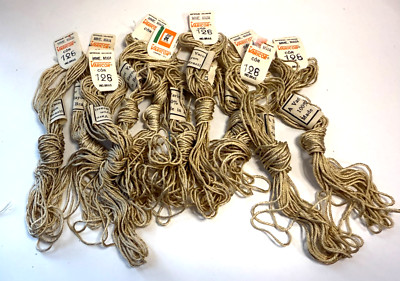 Vtg Varicor Mme MAIA Embroidery Thread yarn 10 Skeins 6 meters  #128 Brazil