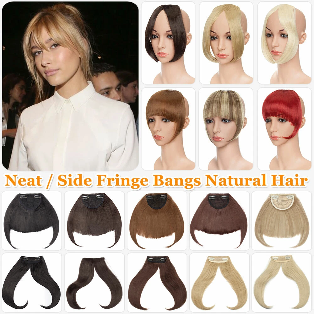 Clip in clearance bangs natural hair