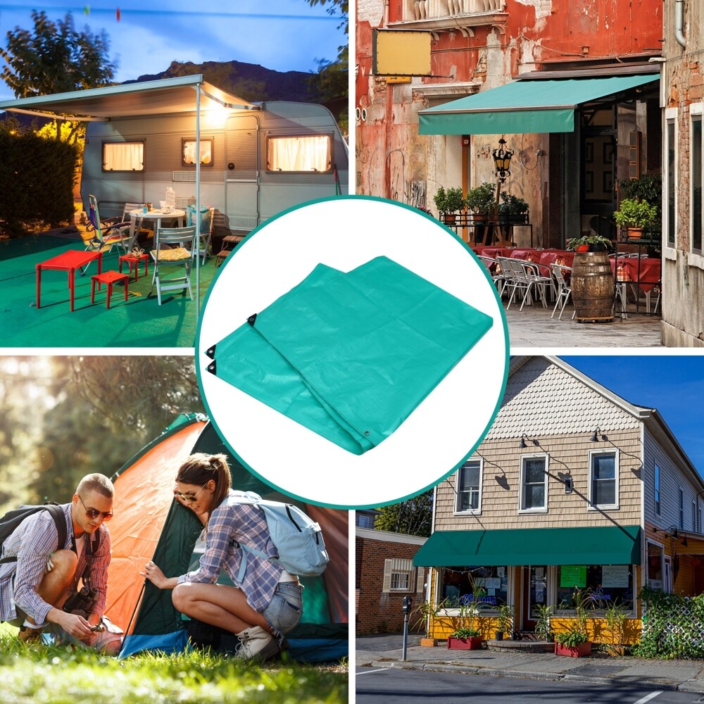 Waterproof Cloth Heavy Duty Tarp Sun Screen Fabric Green for Garden