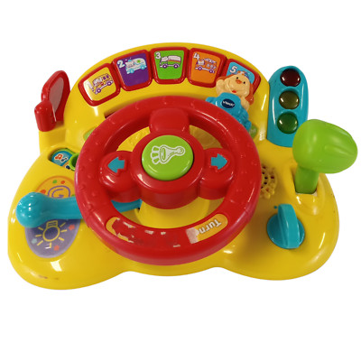 VTech Turn and Learn Driver Interactive Steering Wheel Toy with Lights & Sounds