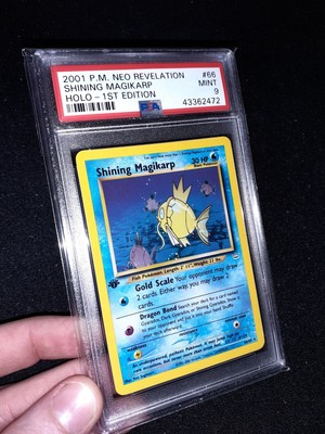 SHINING GYARADOS PSA 10 SHINING MAGIKARP PSA9 1ST EDITION