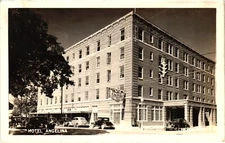 Lufkin Texas Hotel Angelina RPPC Real Photo Postcard 1930-40s