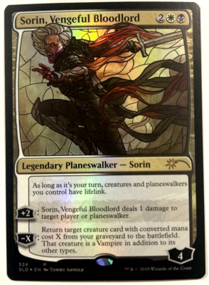 MTG Sorin, Vengeful Bloodlord *STAINED GLASS FOIL* Secret Lair