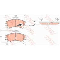 Trw Bremsbelagsatz Scheibenbremse FüR Mitsubishi Space Star 1.6 16V 1.3