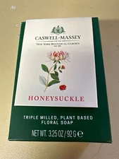 Caswell Massey Honeysuckle Plant Based Triple Milled Floral Soap 3.25 oz