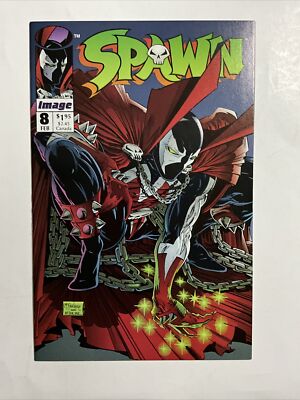 Spawn #8 (1993) 9.4 NM Image High Grade McFarlane Spider-Man Homage Cover Comic