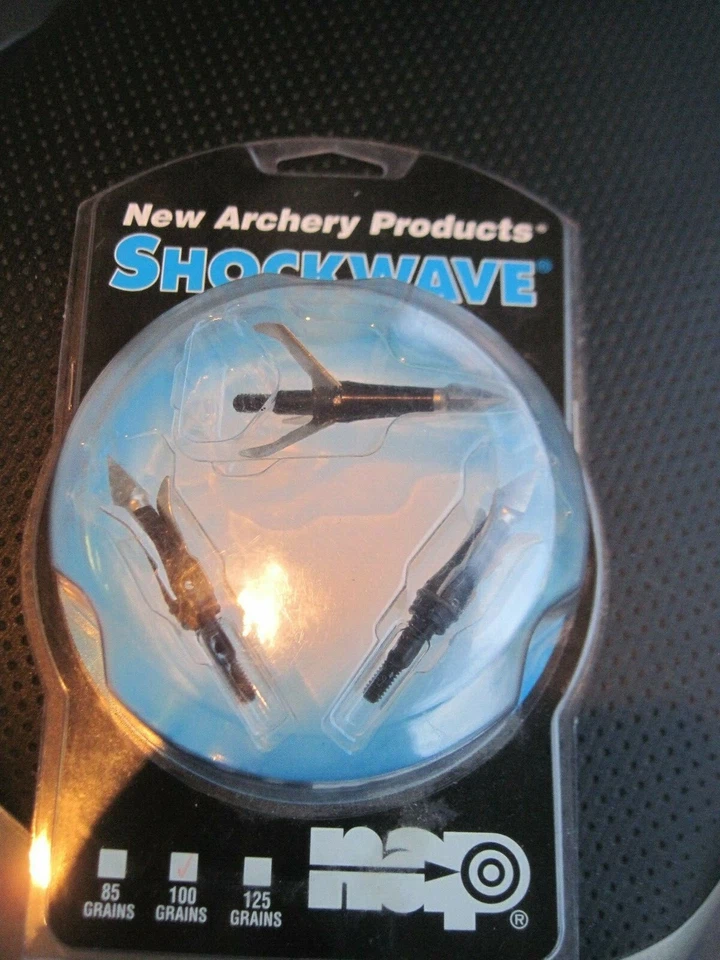 NUEVOS PRODUCTOS DE TIRO CON ARCO HOJAS DE ONDA DE CHOQUE PAQUETE DE 3 100 GRANOS Foto 4 de 4