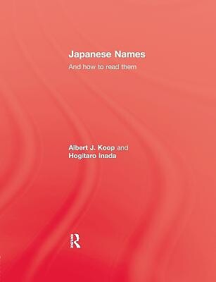 Japanese Names and How To Read Them Inada, Hogitaro