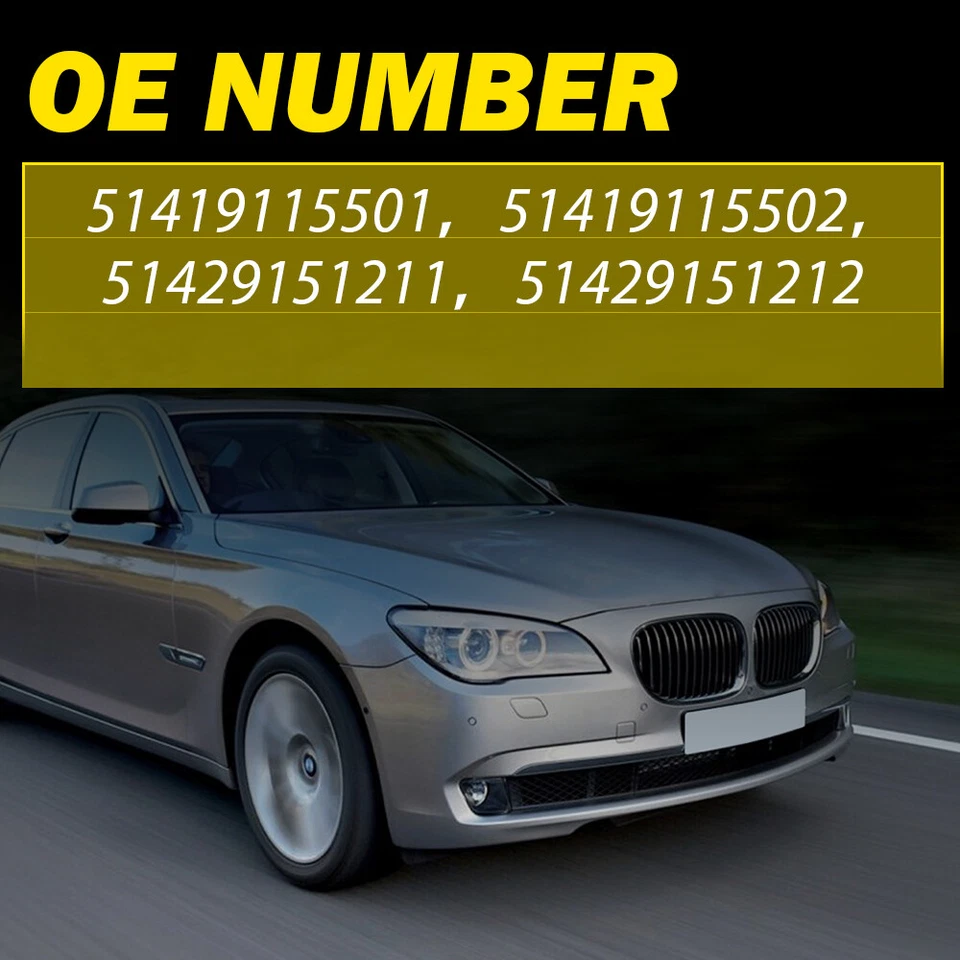 4x Moldura de manija de puerta interior para 11-15 BMW 740i 740Li 750i 750Li 760Li F01 Foto 3 de 4