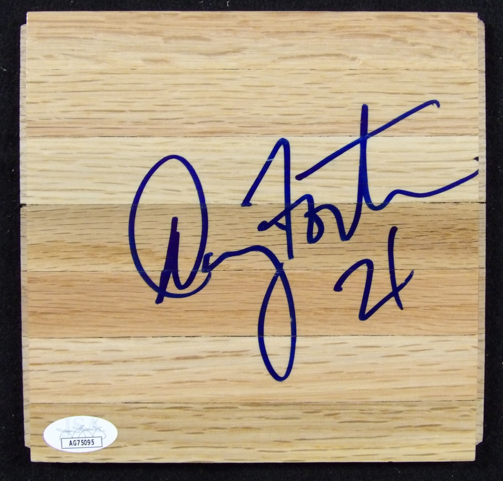 Danny Fortson Autographed Signed Seattle Supersonics 6x6 Floorboard JSA Authenticated 