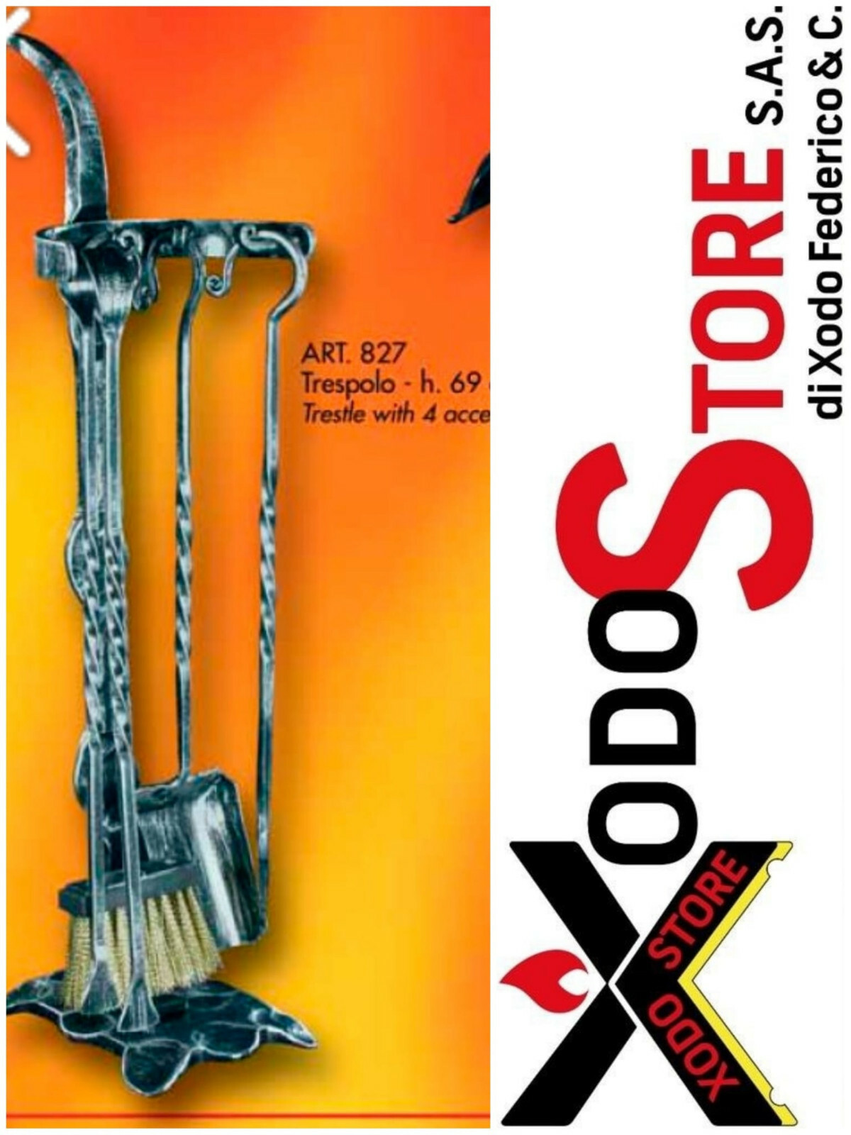 Percha Chimenea Puerta Accesorios Utensilios Estufa - Bel Fer 827 - Mail para