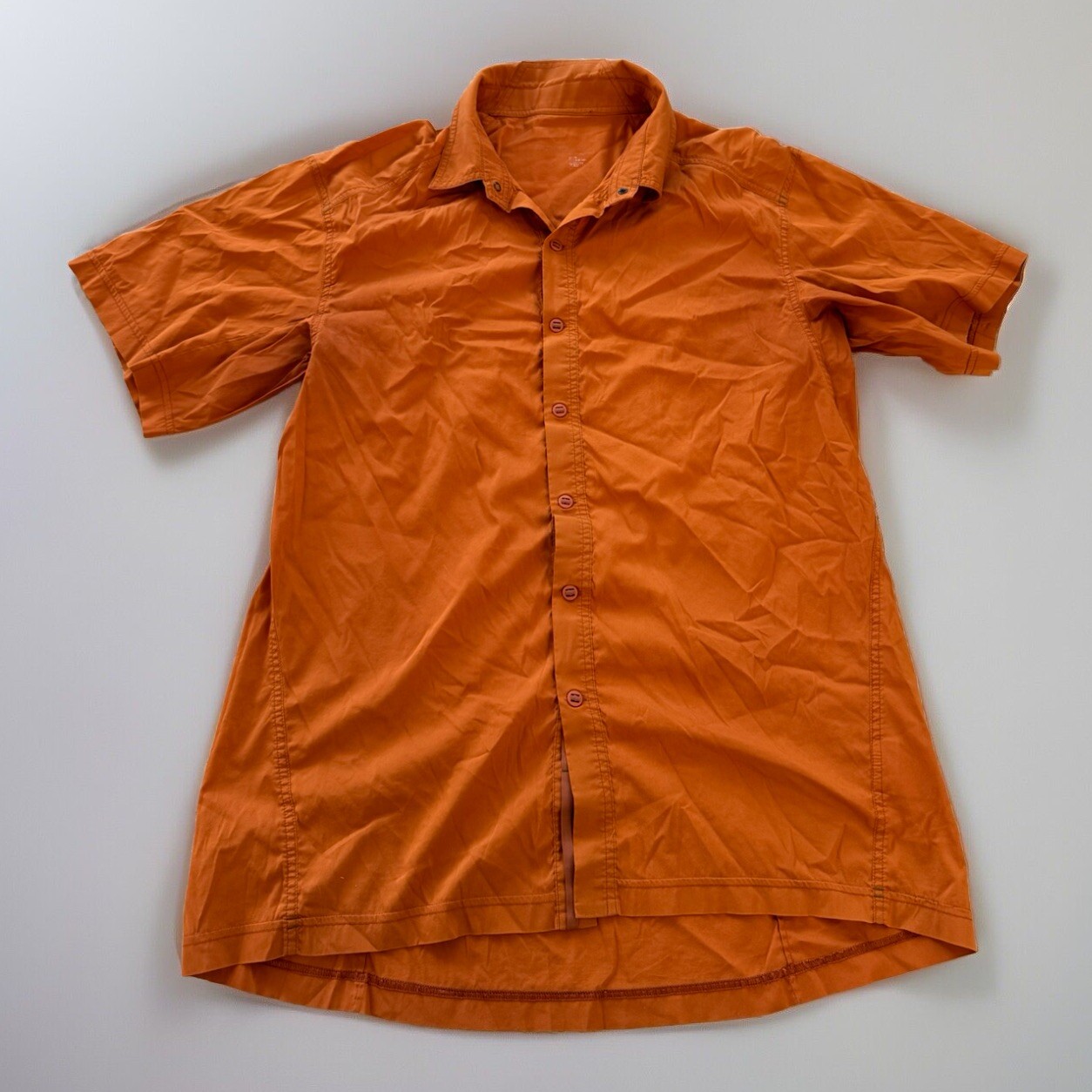 Camicia da uomo arancione Arc'teryx TRANSEPT elasticizzata SS taglia XL