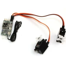 JR Sport Micro Airpac RS6UL FM Receiver w/ 2 SM15 Servos JSP40015